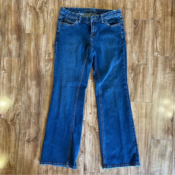 MICHAEL KORS Women’s Blue Straight Boot Cut Jeans Denim Size 8 - Picture 1 of 11